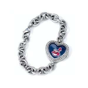  MLB Cleveland Indians Watch   Heart Shaped: Sports 