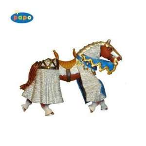  CHAIN MAIL HORSE BLUE Papo Knights PAPO: Toys & Games