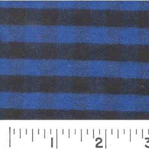  5860 Wide FLANNEL PLAID   ROYAL Fabric By The Yard: Arts 