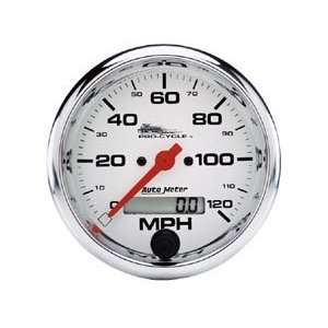   8in. Electronic Speedometer   120 mph   White Face 19351: Automotive
