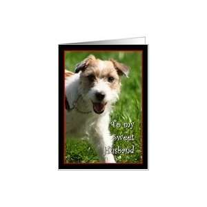  Thinking of you husband Jack Russell Terrier Card Health 