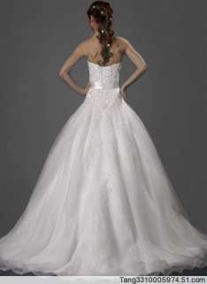 Wedding dress Bride/Bridesmaids Prom dress Ball Gown Size 4 6 8 10 12 