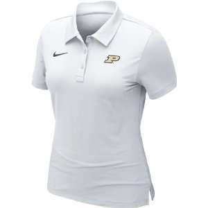   Boilermakers Womens White Nike Training Polo Shirt
