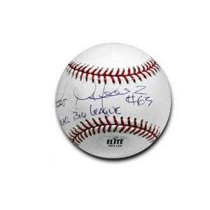   Martinez Autographed Baseball with 1st Year Big League Inscription