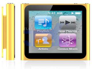 Latest 8gb Yellow Touch Screen /mp4 player 6th Gen  