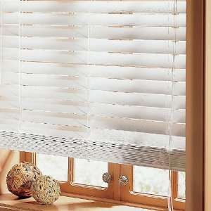  31 x 64L 2 Embossed Faux Wood Plantation Blind   White 