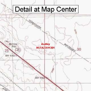  USGS Topographic Quadrangle Map   Audley, Arizona (Folded 