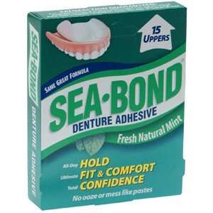    SEA BOND UPPERS FRESH MINT 6502 15 EACH