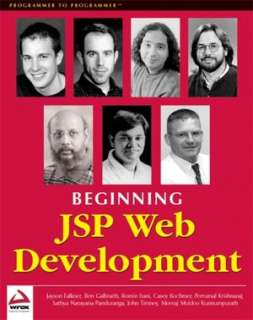   Beginning JSP Web Development by Jayson Falkner, Wrox 