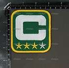 E331 GREEN BAY PACKERS NFL CAPTAIN C JERSEY 3RD YEAR IRON ON PATCH 