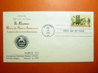 1476 Pamphleteer US Stamp FDC First Day Cover  