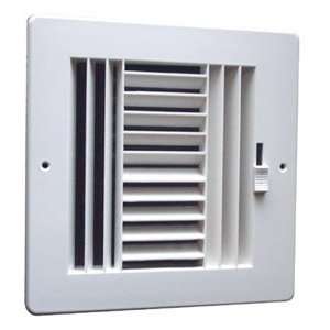  6x6 White Ceiling/Sidewall Register