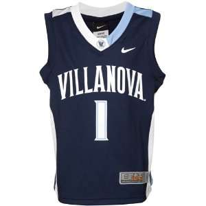  Nike Villanova Wildcats Youth #1 Silver Elite Replica Basketball 