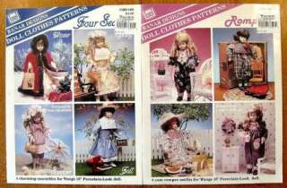 Lot of 2 BANAR Designs Doll Clothes Patterns Wangs 16 : Four seasons 