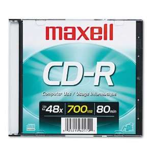  Maxell  Disc CD R 80 min branded Slim Jewel 48xSlim Jewel 