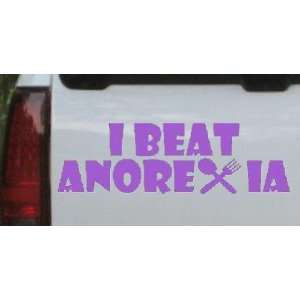  I Beat Anorexia Funny Car Window Wall Laptop Decal Sticker 