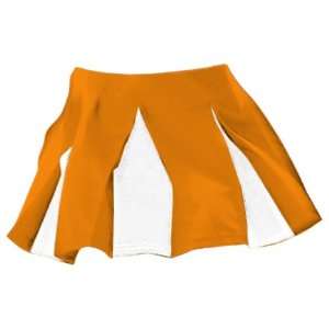 Alleson Multi Pleat Cheerleaders Uniform Skirts OR/WH   ORANGE/WHITE 