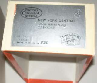 Brass   PSC   New York Central   19000 Wood Caboose Pro Paint as 