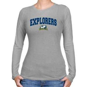  NCAA La Salle Explorers Ladies Logo Arch Long Sleeve Slim 