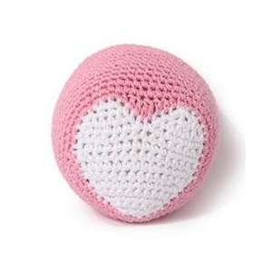  Hip Doggie Organic Cotton Crochet Ball   Pink: Pet 