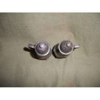 VINTAGE OLD COLONY PEWTER SALT AND PEPPER SHAKERS #107  