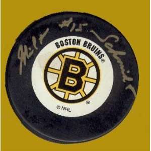  Milt Schmidt Autographed Hockey Puck: Sports & Outdoors