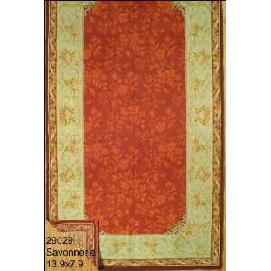  7x13 Hand Knotted Savonnerie France Rug   79x139: Home 