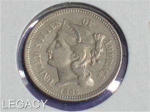 1865 3¢ CENT NICKEL 145 YEARS OF AMERICAN HISTORY (EP+  