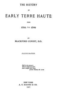 1900 Genealogy & Early History Terre Haute Indiana IN  