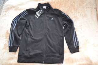 New Mens Adidas Zip Up Jacket Black Small  