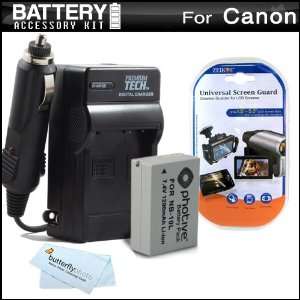  Battery And Charger Kit For Canon PowerShot SX40 HS 