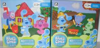 NEW SET OF 2 BLUES CLUES 40 PIECES JIGSAW PUZZLES  