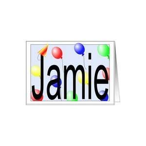    Jamies Birthday Invitation, Party Balloons Card Toys & Games