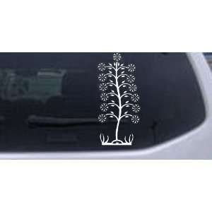   Flower Stalk Flowers And Vines Car Window Wall Laptop Decal Sticker