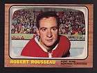 1966/67 TOPPS BOBBY ROUSSEAU MONTREAL CANADIANS CARD #6 EXCELLENT 