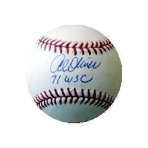   autographed Baseball inscribed 71 WSC 