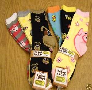   funky Novelty Socks 3,6,12  $1.55 7019530405622  