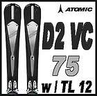 11 12 Atomic D2 VC 75 Skis 167cm w/TL 12 NEW 
