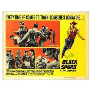  Black Spurs Original Movie Poster, 28 x 22 (1965)