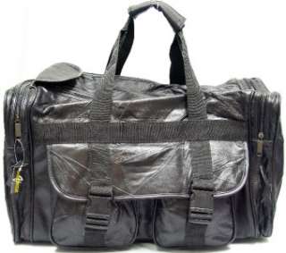   Leather Handbag Travel Gym Messenger Oversized NWT New Mans Bag
