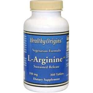  L Arginine SR Sustained Release 350 mg 360 Tabs By Healthy 