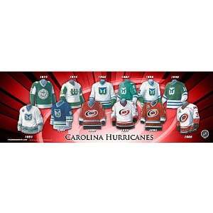   Carolina Hurricanes 10x30 Jersey Evolution Plaque