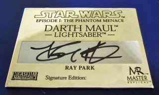 Star Wars Master Replicas Signature Edition Plaque Darth Maul 