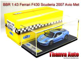 BBR 143 Ferrari F430 Scuderia Avio Metallic 2007 Last  