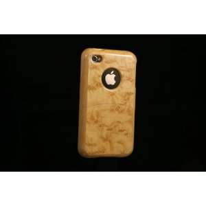  Handcrafted Birdseye Maple Case for iPhone 4/4S Cell 