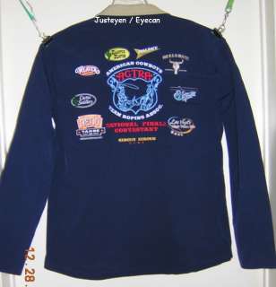 2011 Rodeo Team Roping Contestant XL Jacket ACTRA Navy Wrangler Pro 