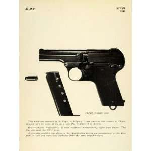 1948 Print 1908 .32 ACP Steyr Handgun Colt Automatic 