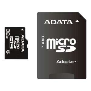 Adata Flash Memory Card 32Gb Class 4 Mciro Sdhc W/ Adatapter 2.7 3.6 V