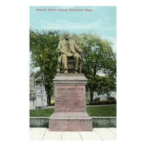 Worcester, Massachusetts   View of Senator Hoars Statue, c.1910 