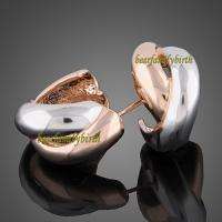 elegant 18kGold stylish two colors earrings 744  